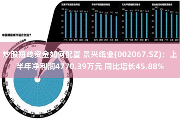 炒股短线资金如何配置 景兴纸业(002067.SZ)：上半年净利润4770.39万元 同比增长45.88%