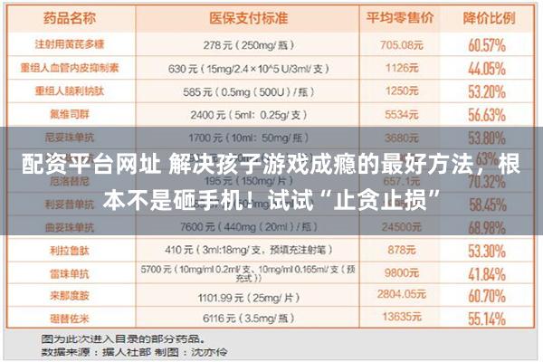 配资平台网址 解决孩子游戏成瘾的最好方法，根本不是砸手机！试试“止贪止损”